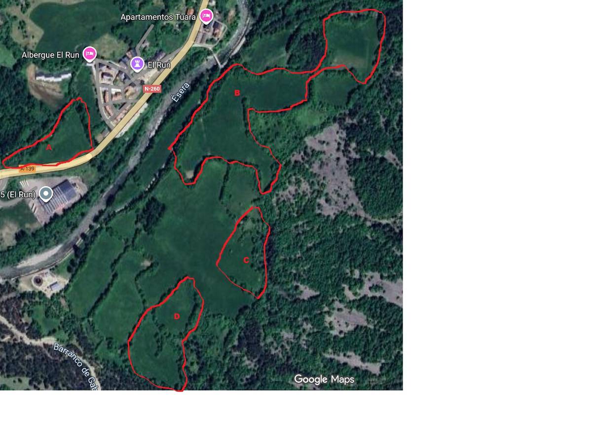 imagen 1 de Terreno rústico en venta en El Run, Castejón de Sos